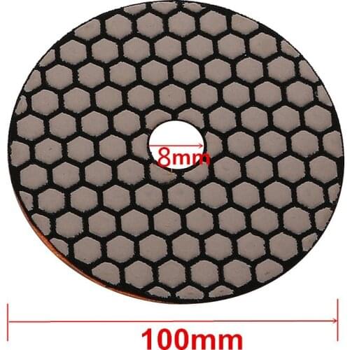 Diameter 100mm 1 PCS Polishing pad Diamond resin Dry Grinding Plate For Marble Ceramics Glass Polishing Abrasive Tools