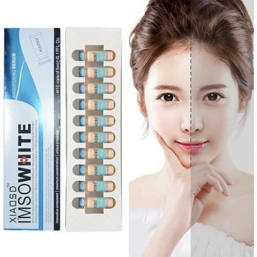 10pcs/set Korean Makeup Glow Skin Meso Cream White Brightening Serum Natural Skin Whitening Concealer Make Up Remnant Foundation