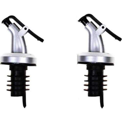 2 Pcs Barware Oil Bottle Olive Oil Sprayer Liquor Dispenser Wine Pourers Flip Top Stopper Kitchen Bar Tools