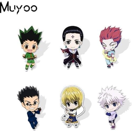 2021 New Arrival HunterXHunter Anime Characters Epoxy Badge Handcraft Acrylic Lapel Pins