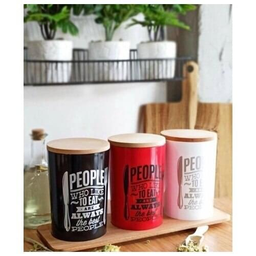 Shop 3 Pcs Big size Bamboo Storage Container