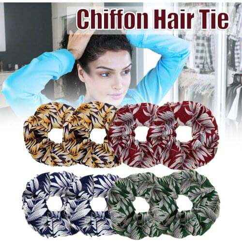 3 PCS Handmade Hair Scrunchies Durable Fashion Convenient Use Washable Great Gift for Birthday Party Thanksgiving SK88