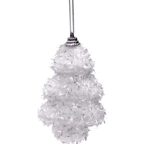 Promotion - Christmas Decoration Ball, 90mm White Christmas Tree Ornament, 6/Pack