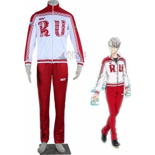 Athemis YURI!!! on ICE cosplay Victor Nikiforov Cosplay Costumes in stock