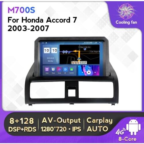 IPS DSP Android 4G LTE Car GPS Radio video player For Honda Accord 7 2002-2007 Multimeida voice control carplay