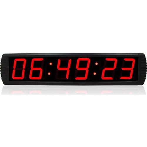 Large indoor digital wall clock electronic led alarm clock with count up functions