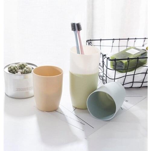 Wash Cups Toothbrush Cup Box Multifunction Tooth Mug Couples PP Wheat Washing Tooth Cup Brush Holder Home Bathroom Accessories
