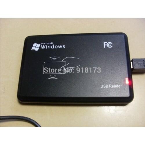 125KHz Black USB Proximity Sensor Smart rfid id Card Reader EM4100,EM4200,EM4305,T5577,or compatible cards/tags no need driver