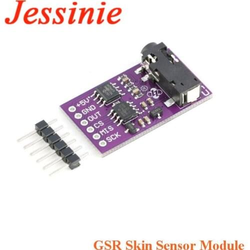 CJMCU-6701 GSR Skin Sensor Module Analog SPI 3.3V/5V Measuring EDA For Arduino