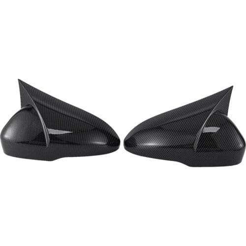 For Ford Mondeo 2013-2018 Black ABS Horned Style Side Rear View Mirror Cover Trim