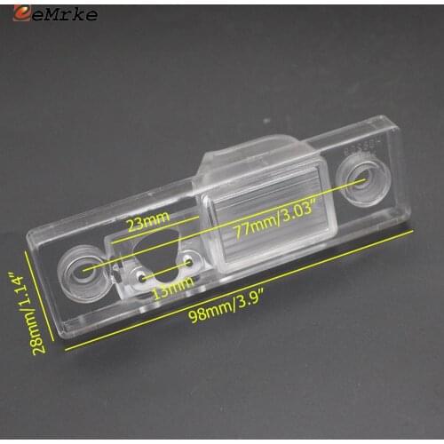 EEMRKE Car Rear Camera Bracket Mount License Plate Lights Housing for Chevrolet Aveo Lacetti Captiva Orlando Epica Cruze Takuma
