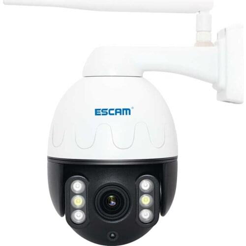 ESCAM Q5068 5MP IP Camera Pan/Tilt/4X Zoom WiFi Waterproof H.265 Support ONVIF Two Way Talk Night Vision with metal shell