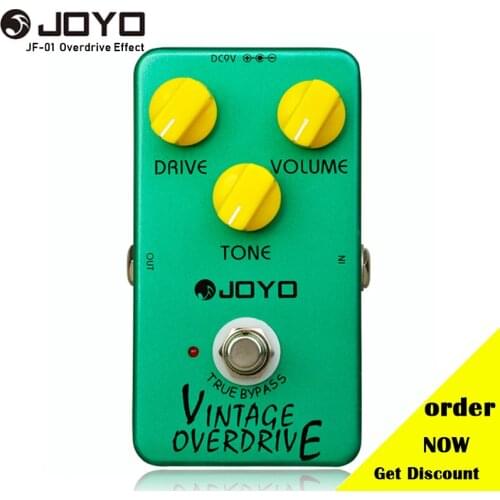 JOYO JF-01 Exquisite Minimizes Tone Loss Vintage Overdrive Nice Sustain Overdrive Effect Is Mellow Mild Smooth-simply