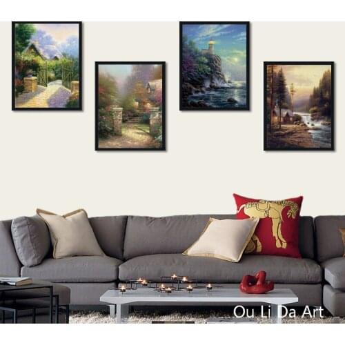 No frame HD Thomas light sea landscape canvas printings oil painting printed on canvas living room wall art decoration picture