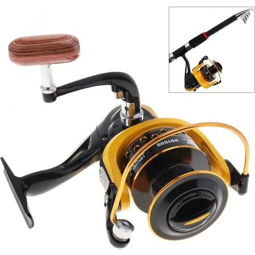German Technology Carp Fishing Reel Wheel 12BB 7000 Spinning Reel with 20kg Drag Power for Ocean Boat / Rock Fishing