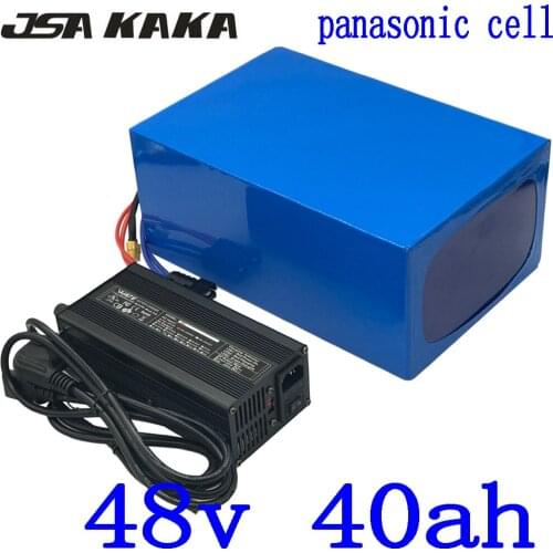 48V electric bike battery 48V 40AH lithium ion battery use panasonic cell 48V scooter battery 48V 1000W 1500W 2000W ebike motor