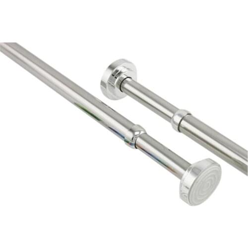 Multifunctional Extendable Telescopic Curtain Rod Rail Wardrobe Closet Clothes Towel Hanging Pole Hanger Bar Bathroom Amenities