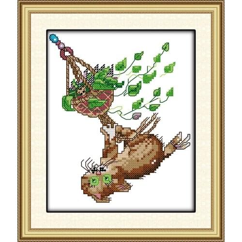 Adventure kitten cross stitch package cartoon aida 18ct 14ct kit embroider DIY handmade needlework
