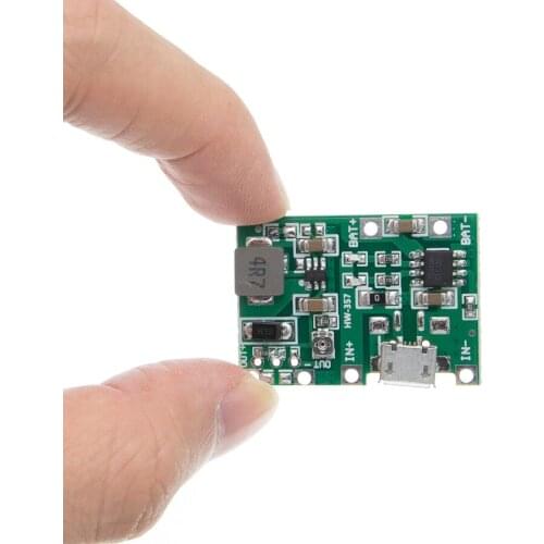 Lithium Li-ion 18650 3.7V 4.2V Battery Charger Board DC-DC Step Up Boost Module Integrated Circuits