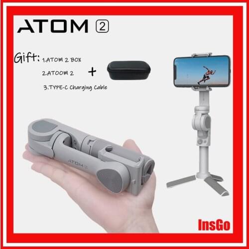Snoppa ATOM 2 Smartphone Gimbal 3-Axis Auto foldable Handheld Stabilizer Gimbal Anti-Shake With Tripod For Phone iPhone Huawei