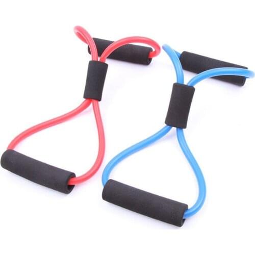 Resistance Training Bands Tube Workout Exercise Yoga 8 Type Body Building Fitness Equipment Tool outdoor