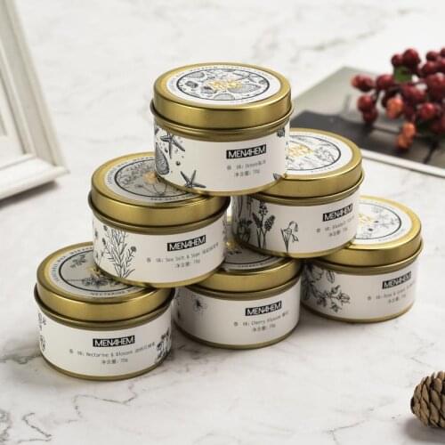 6 Styles Natural Rose Oil Aromatherapy Smoke-free Candle Glass Holders Birthday Candle Scented Candle Making Wedding Decoration