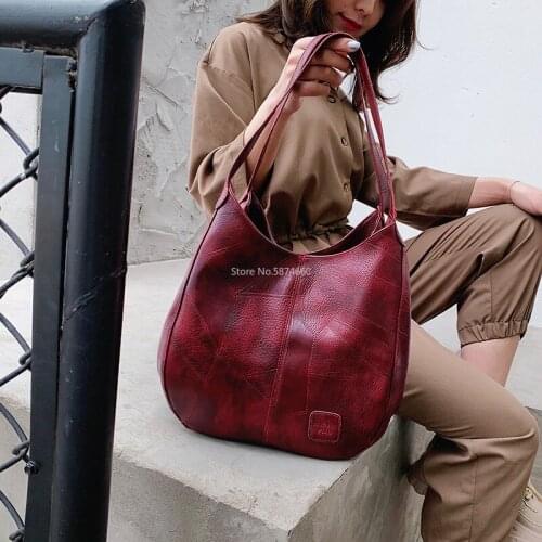 Women bag Solid Womens PU Leather Splicing Handbags Luxury Lady Hand Bags Purse Pocket Women Composite bag Big Tote Sac Bols