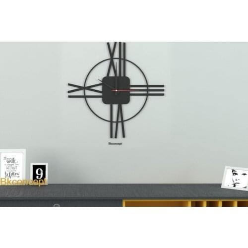 Decoration Living Room Wall Decor Home Living Room Decoration Carthage Wall Clock Black