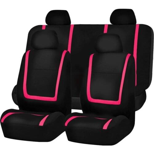 Aimaao 4/9 Pcs Universal Full Car Seat Cover Auto Interior Style Decoration Protect For Tesla Model 3 Peugeot 206 207 2008