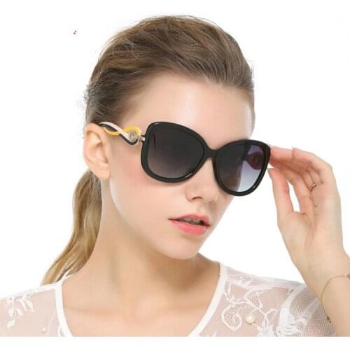 Sunglasses Womens New Polarizing Sunglasses Classic Fashion Large-frame Sunglasses Driving Mirror