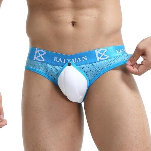 Sexy Men Briefs Jockstrap Mesh Breathable Underwear Lingerie Open Crotch Gay Panties Calzoncillo Hombre Slip Thongs Tanga Bikini