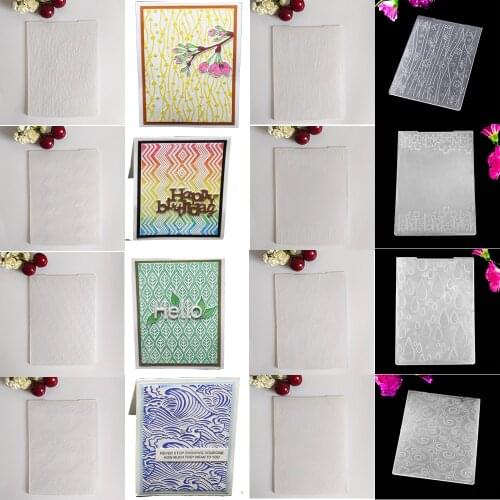 ZhuoAng Flower/Butterfly/Landscape/Dot Embossing Folder Plastic Plates For DIY Paper Card Making Cutting Dies Scrapbooking