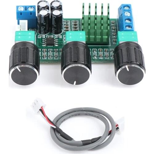 1PC DC 12-24V TPA3116D2 Digital Amplifier Board 2.0 Audio 2 Channel 2*80W N5532 Low-noise Amplifier Treble Bass Module