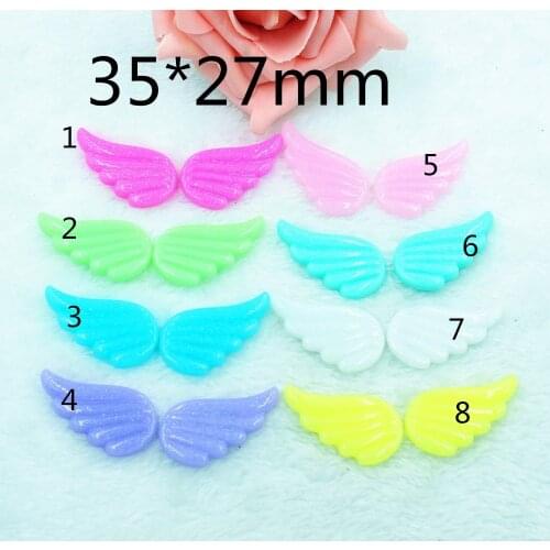 10pcs/lot 5pairs flat back resin wings DIY resin cabochons accessories