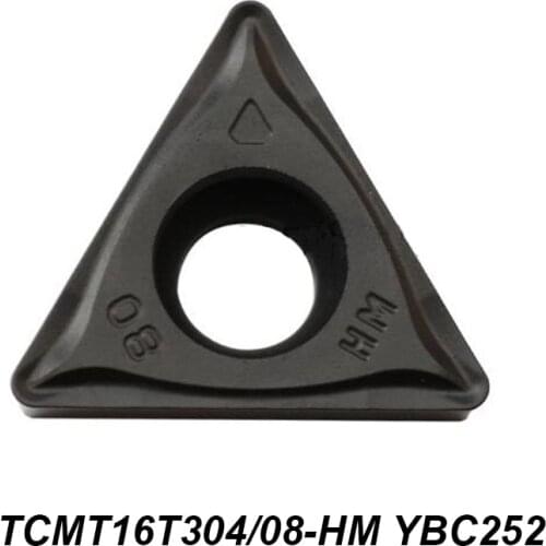 100% Original TCMT 16T304 16T308 TCMT16T304-HM TCMT16T308-HM YBC252 Triangular Boring Cutter CNC Tool Lathe Tools Carbide Insert