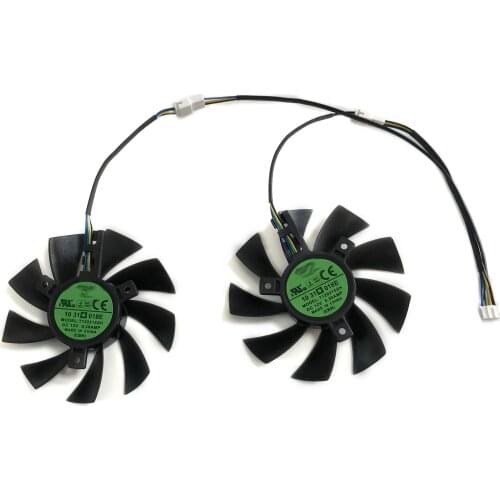 2pcs/set T129215SH GPU VGA Cooler Graphic Card Fan For MANLI GeForce GTX 1060 Gallardo M NP1041005RD F380G Video Card Cooling