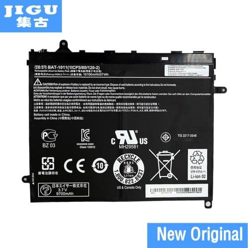 JIGU 1ICP5/80/120-2 BAT-1011 Original Laptop Battery For ACER Iconia Tab A510 A700 A700-10K32U A700-10S32U 3.7V 37WH