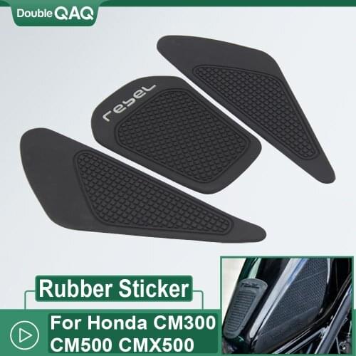 For Honda REBEL500 REBEL300 REBEL CMX 500 300 CM500 CM300 Motorcycle Accessories Gas Tank Protect Sticker Fuel Cap Cover Pad