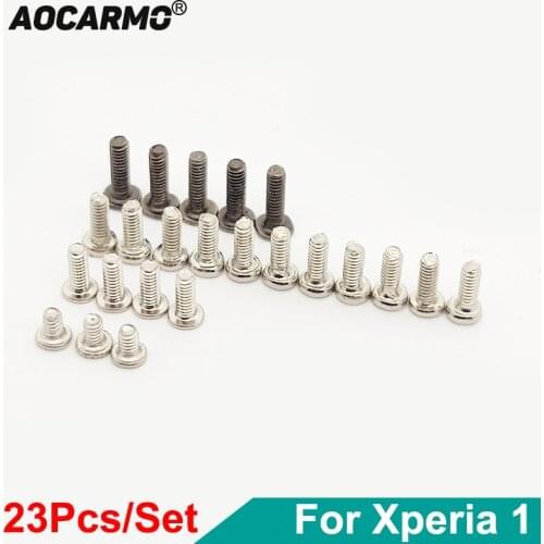 Aocarmo 23Pcs/Set Motherboard Inside Bolt Middle Frame Full Set Screw Screws For Sony Xperia 1 X1 J9110 XZ4