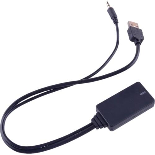 Car Black Front 12V Wireless Radio AUX Cable Adapter Accessories Fit for BMW E90 E91 E92 E93 Bluetooth 5.0