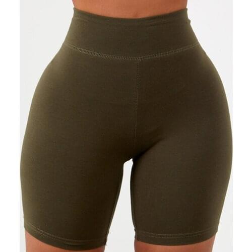 Seamless Biker Shorts Women Summer Solid Push Up Fitness High Waist Clothing Female Fitness Sports Womens cycling shorts 2021