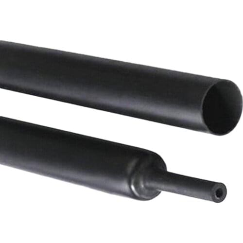 LBER 2 Pcs Black Heat Shrink Tube Electrical Sleeving Car Cable/Wire Heatshrink Tubing Wrap - 13MM,2M & 20MM,2M