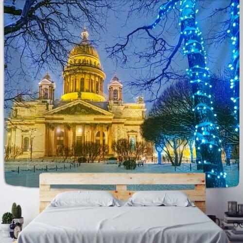 Background cloth Christmas Fantasy scene tapestry home decoration tapestry Bohemian Hippie large size tapestry