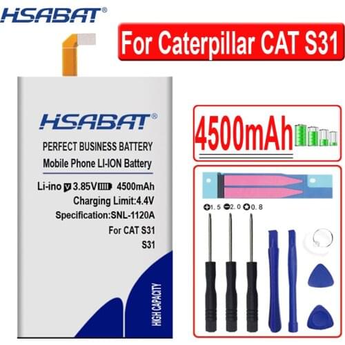 HSABAT 4500mAh APP00240 Mobile Phone Battery for Caterpillar CAT S31 CatS31