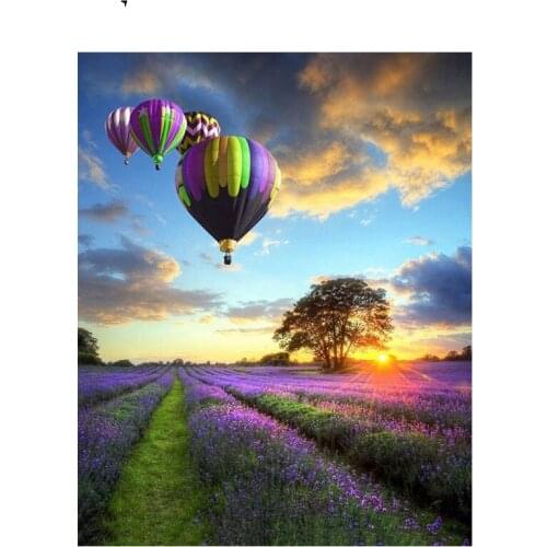 Hot Air Balloon Paint By Numbers Coloring Hand Painted Home Decor Kits Drawing Canvas DIY Oil Painting Pictures By Numbers