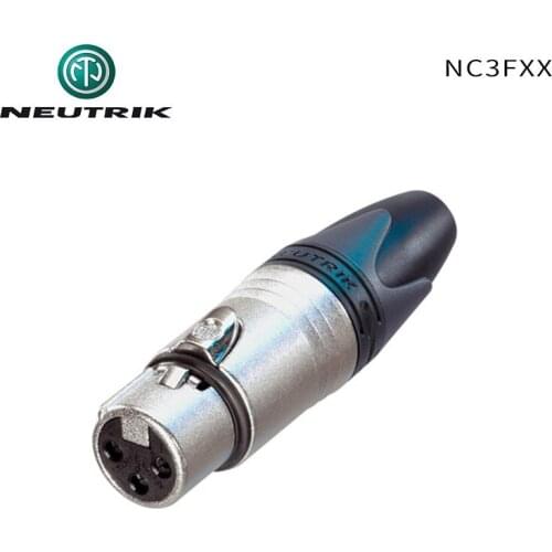 NEUTRIK NC3FXX 3 pole female Cannon XLR cable connector Nickel housing silver contacts Microphone plug