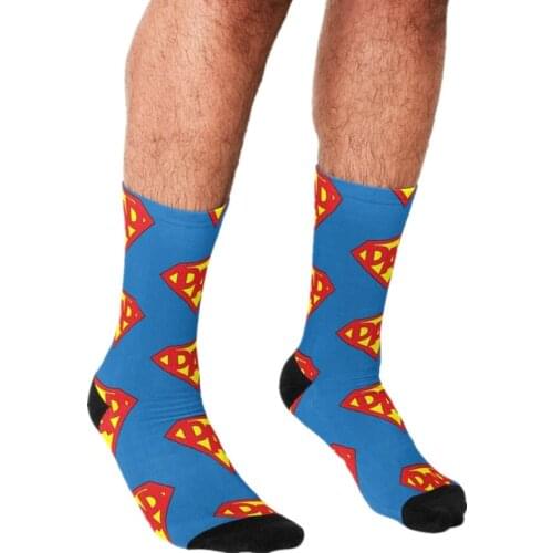 2021 Funny Fathers day Mens socks Super Dad Printed rock hip hop Men Happy Socks boys street style Crazy Socks for men