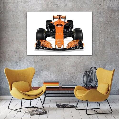Formula1 McLaren MCL32 Race Car Wallpaper Decorative Posters and Prints Canvas Wall Art Modern Painting for Home Decor