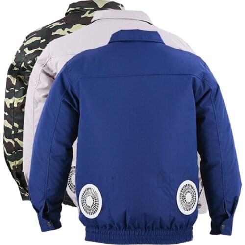 Cooling Male Clothing With Fan Summer Air Conditioning Jackets Heatstroke Prevention Suit Men USB Charging Work Clothes For Men