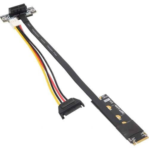 PCIe 3.0 M.2 NVMe M-Key To x1 PCI-E Mining Extension Cable M.2 NVME SSD Riser Adapter GPU USB Wireless LAN Audio Capture Cards